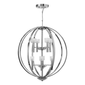 Quintiesse - MONDO LED pendant on cable 8xG9/3W/230V Ø 71.3 cm polished chrome