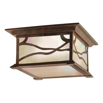 Quintiesse - MORRIS Outdoor Ceiling Light 2x E27/60W/230V IP44, Bronze