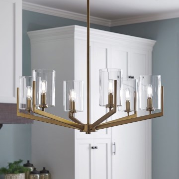 Quintiesse - NYE Rod Chandelier 6xE14/40W/230V Ø 71.1 cm, Gold