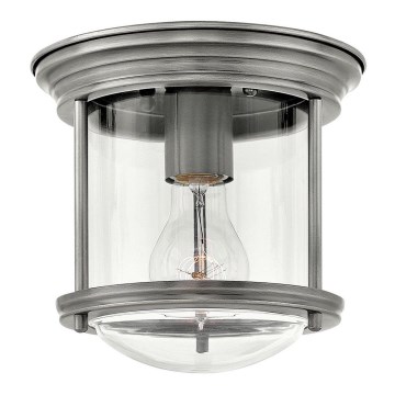 Quintiesse - Outdoor ceiling light HADRIAN 1x E27/60W/230V Ø 19.6 cm IP44 matte chrome