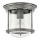 Quintiesse - Outdoor ceiling light HADRIAN 1x E27/60W/230V Ø 19.6 cm IP44 matte chrome