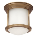 Quintiesse - Outdoor ceiling light HADRIAN 1xE27/60W/230V Ø 16.8 cm IP44 gold