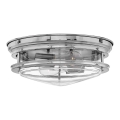 Quintiesse - Outdoor ceiling light HADRIAN 2xE27/40W/230V pr. 27,8 cm IP44 polished chrome