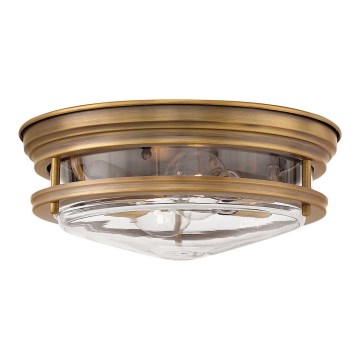 Quintiesse - Outdoor Ceiling Light HADRIAN 2xE27/40W/230V Ø 30.5 cm IP44 Bronze