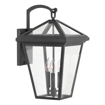 Quintiesse - Outdoor wall lamp ALFORD L 3xE14/40W/230V IP44 black