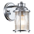 Quintiesse - Outdoor wall lamp ASHLAND BAY 1xE27/60W/230V IP44 polished chrome