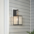 Quintiesse - Outdoor wall lamp LAHDEN M 1xE27/60W/230V IP44 black/gold