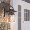 Quintiesse - Outdoor wall lamp LASALLE S 1xE27/60W/230V IP44 bronze