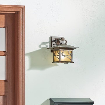 Quintiesse - Outdoor wall lamp MORRIS M 1xE27/60W/230V IP44 bronze