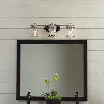 Quintiesse - Outdoor wall light ASHLAND BAY 3xE27/60W/230V IP44 polished chrome