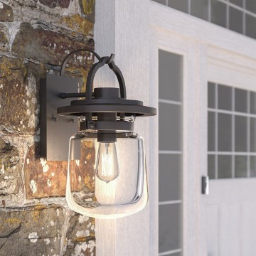 Quintiesse - Outdoor wall light LASALLE M 1xE27/60W/230V IP44 bronze