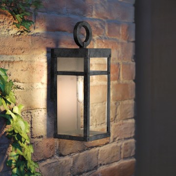 Quintiesse - Outdoor wall light PORTER S 1xE27/60W/230V IP44 black