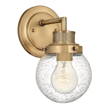 Quintiesse - POPPY Bathroom Wall Light 1xE27/60W/230V IP44 Gold