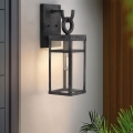 Quintiesse - PORTER M Outdoor Wall Light 1xE27/60W/230V IP44 black