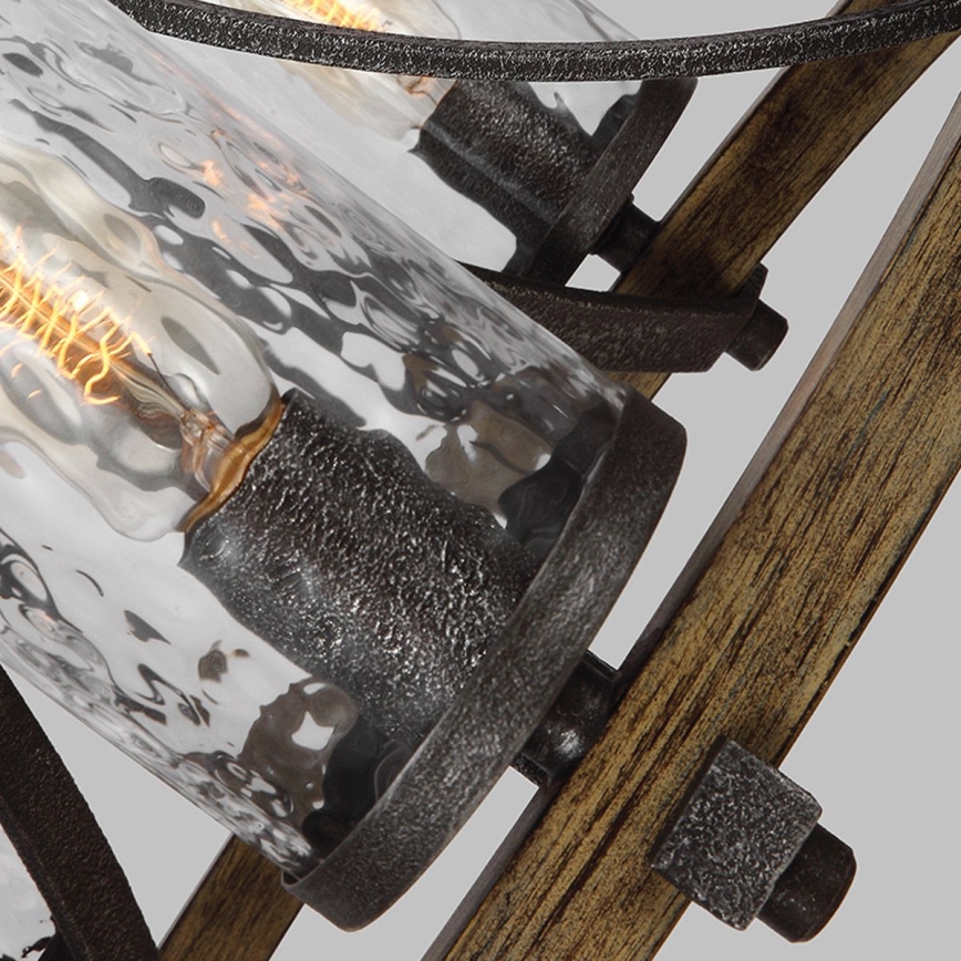 Quintiesse - ANGELO chain-hung chandelier 5xE27/60W/230V oak finish