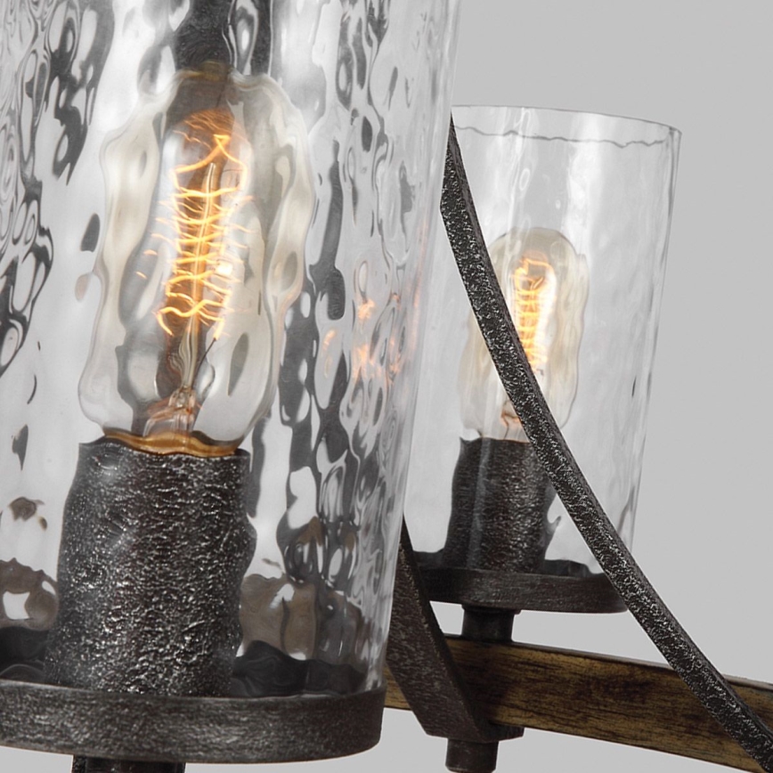 Quintiesse - ANGELO chain-hung chandelier 5xE27/60W/230V oak finish