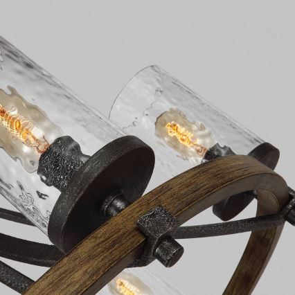 Quintiesse - ANGELO chain-hung chandelier 6xE27/60W/230V oak finish