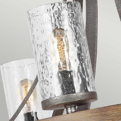 Quintiesse - ANGELO chain-hung chandelier 6xE27/60W/230V oak finish