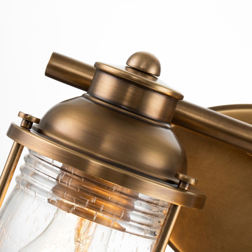 Quintiesse - ASHLAND BAY Bathroom Wall Lamp 2xE27/60W/230V IP44 Bronze