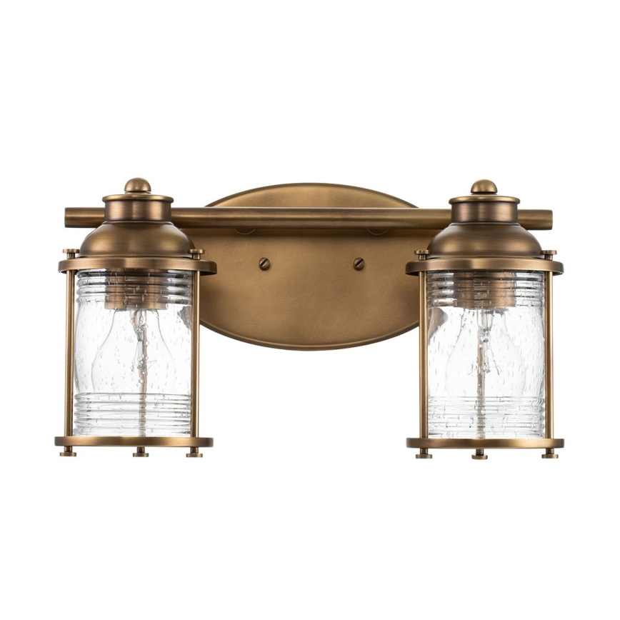 Quintiesse - ASHLAND BAY Bathroom Wall Lamp 2xE27/60W/230V IP44 Bronze