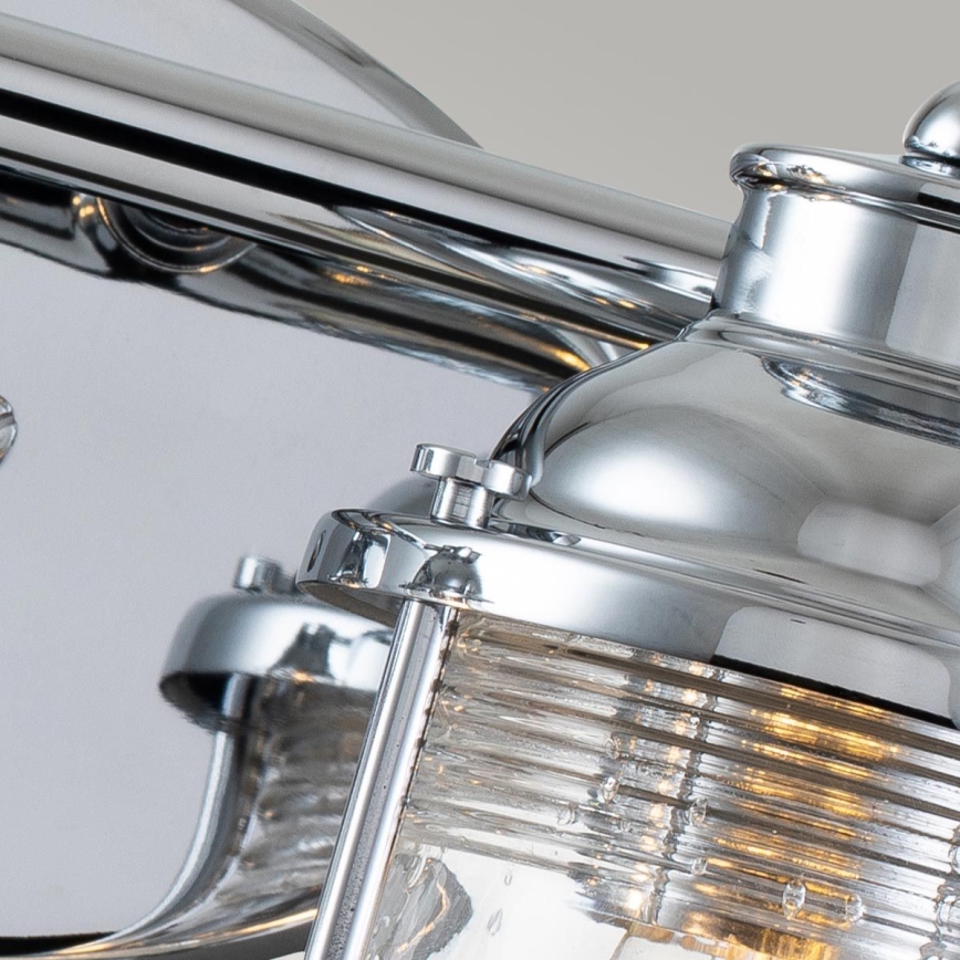 Quintiesse - Outdoor Wall Lamp ASHLAND BAY 2xE27/60W/230V IP44 Polished Chrome