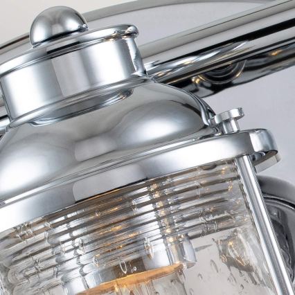 Quintiesse - Outdoor wall light ASHLAND BAY 3xE27/60W/230V IP44 polished chrome