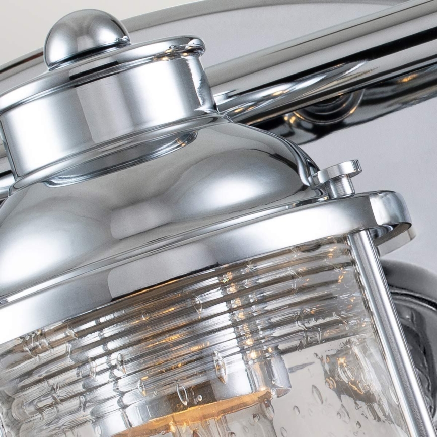 Quintiesse - Outdoor wall light ASHLAND BAY 3xE27/60W/230V IP44 polished chrome