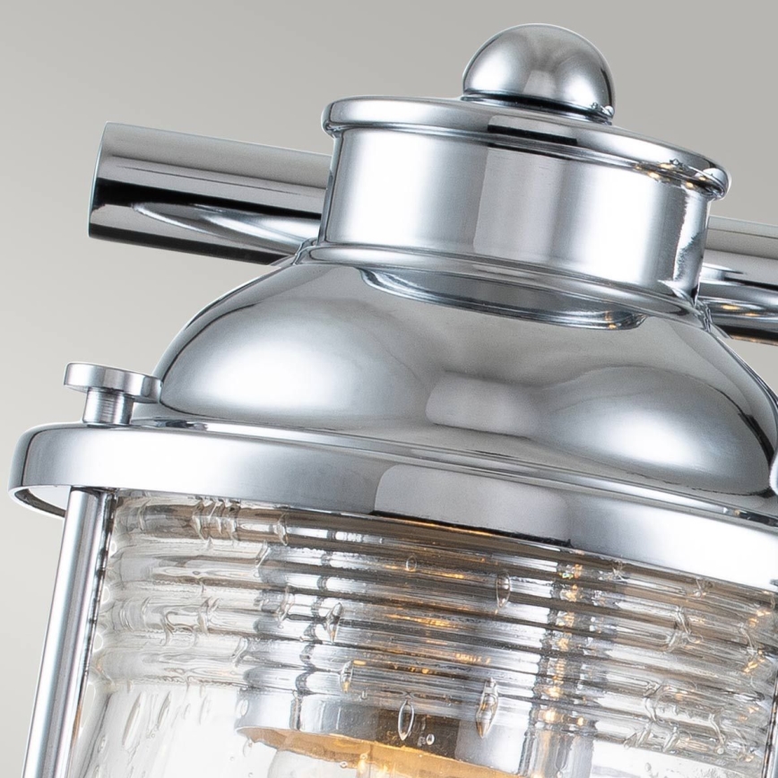 Quintiesse - Outdoor wall light ASHLAND BAY 3xE27/60W/230V IP44 polished chrome