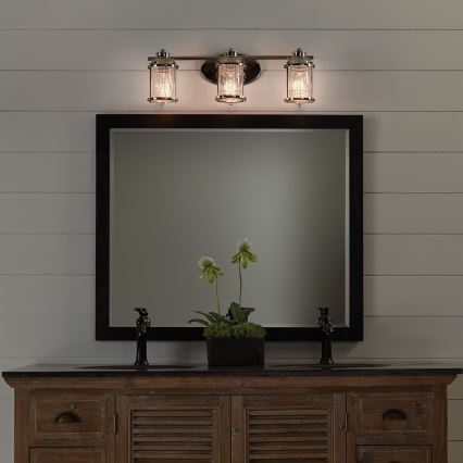 Quintiesse - Outdoor wall light ASHLAND BAY 3xE27/60W/230V IP44 polished chrome