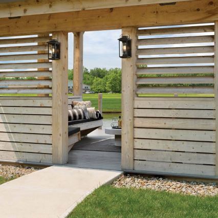 Quintiesse - Outdoor wall light ATWATER S 1xE27/60W/230V IP44 black