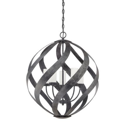 Quintiesse - BLACKSMITH Chain-Mounted Outdoor Chandelier 5xE14/40W/230V dia. 66.4 cm IP44 Black