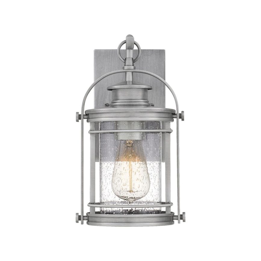 Quintiesse - Outdoor wall lamp BOOKER S 1xE27/60W/230V IP44 matte chrome