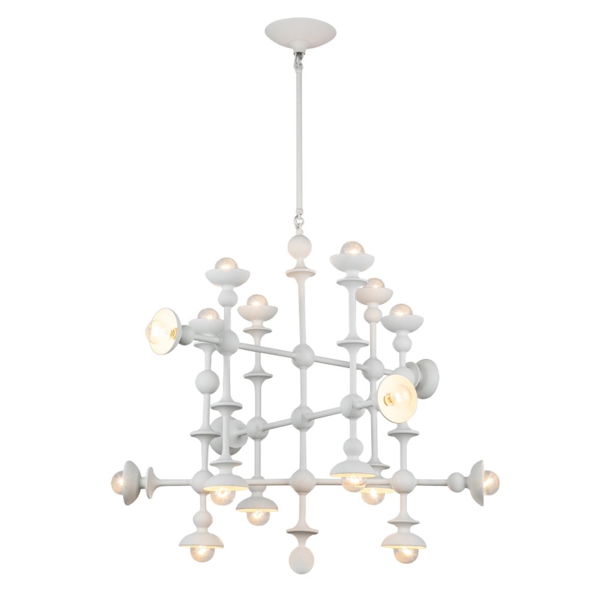 Quintiesse - CADENCE Rod-Mounted Chandelier 18xE14/40W/230V White
