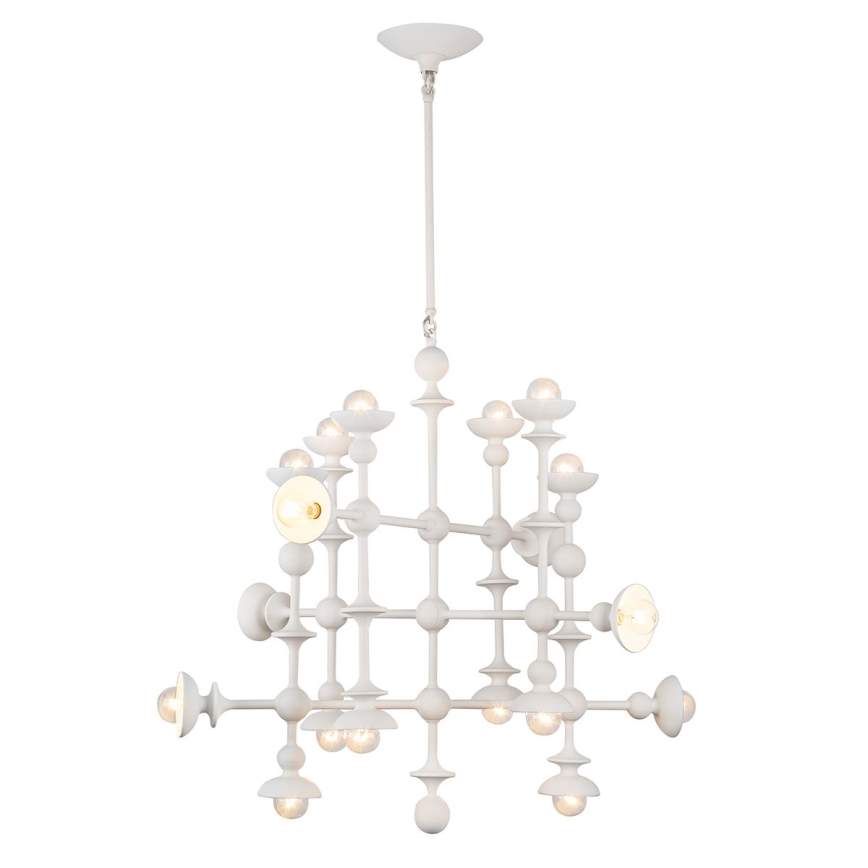 Quintiesse - CADENCE Rod-Mounted Chandelier 18xE14/40W/230V White
