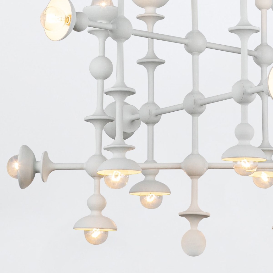 Quintiesse - CADENCE Rod-Mounted Chandelier 18xE14/40W/230V White