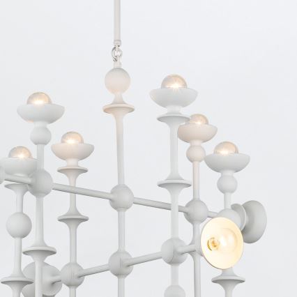 Quintiesse - CADENCE Rod-Mounted Chandelier 18xE14/40W/230V White