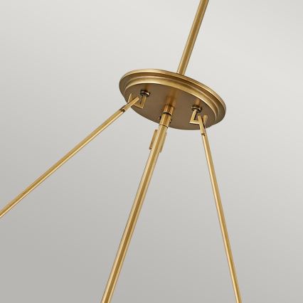 Quintiesse - Rod-mounted chandelier ECHELON 8xE14/40W/230V gold