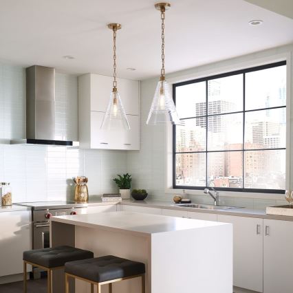 Quintiesse - ELMORE Chain-Hung Chandelier 1xE27/60W/230V, Gold