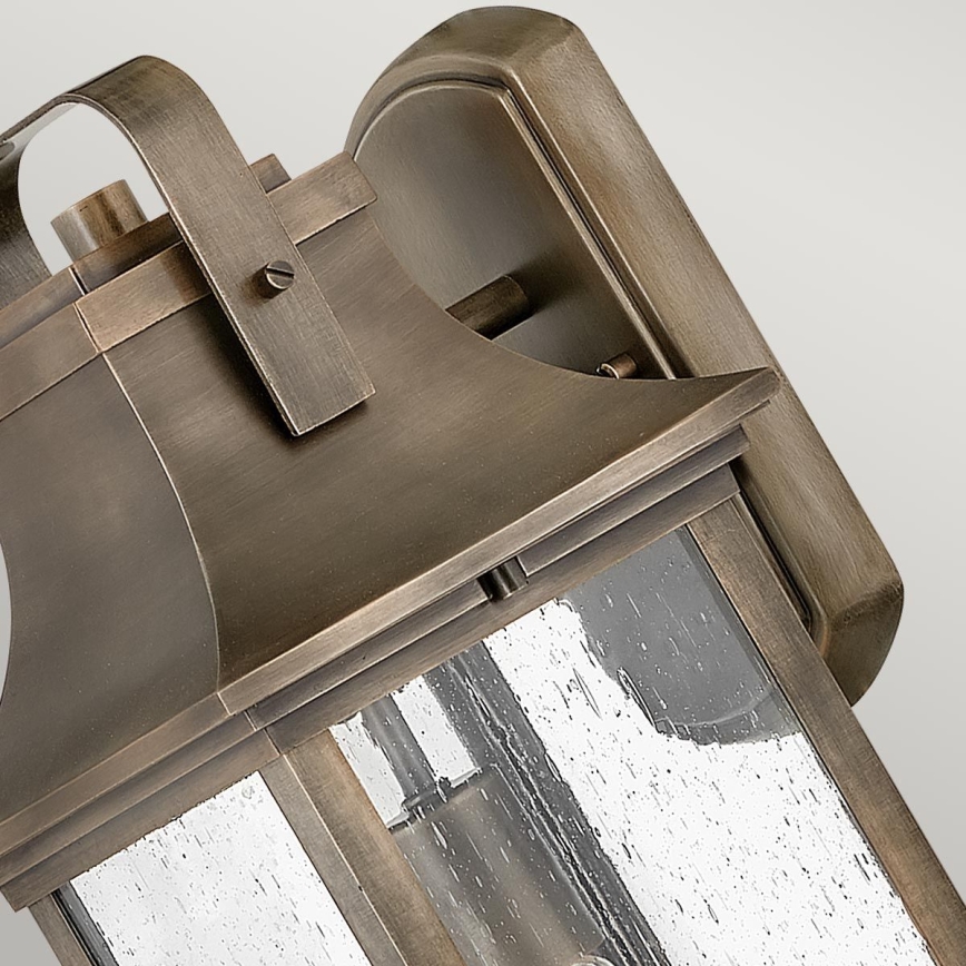 Quintiesse - Outdoor wall lamp GRANT M 1xE27/60W/230V IP44 bronze