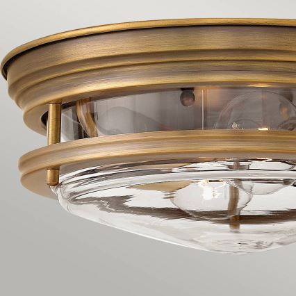 Quintiesse - Outdoor Ceiling Light HADRIAN 2xE27/40W/230V Ø 30.5 cm IP44 Bronze
