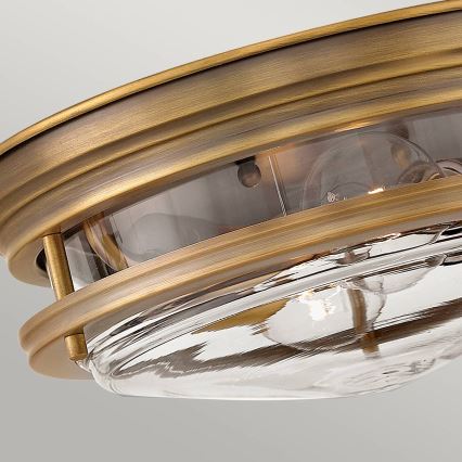 Quintiesse - Outdoor Ceiling Light HADRIAN 2xE27/40W/230V Ø 30.5 cm IP44 Bronze