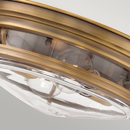 Quintiesse - Outdoor Ceiling Light HADRIAN 2xE27/40W/230V Ø 30.5 cm IP44 Bronze
