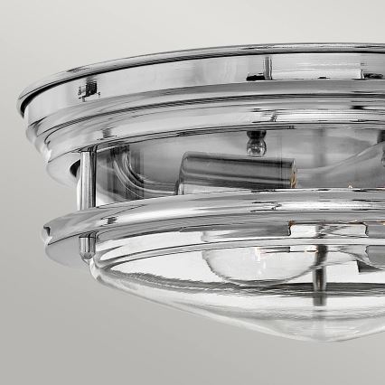 Quintiesse - Outdoor ceiling light HADRIAN 2xE27/40W/230V pr. 27,8 cm IP44 polished chrome