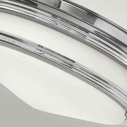 Quintiesse - Outdoor bollard light HADRIAN 2xE27/40W/230V Ø 27.8 cm IP44 polished chrome