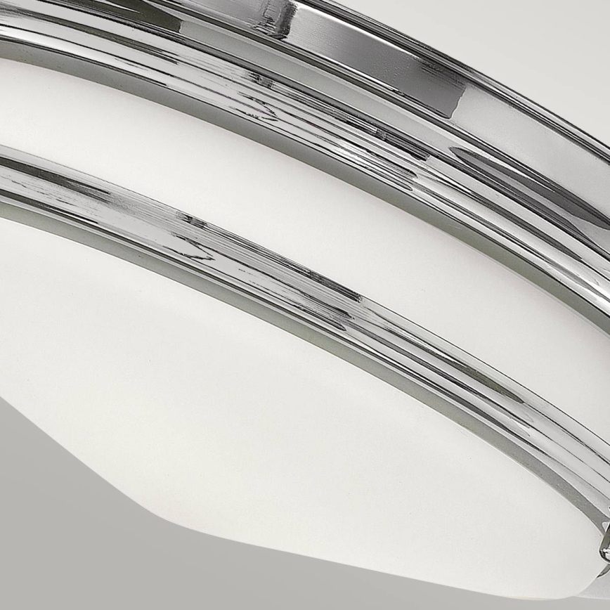 Quintiesse - Outdoor bollard light HADRIAN 2xE27/40W/230V Ø 27.8 cm IP44 polished chrome