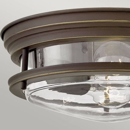 Quintiesse - Outdoor ceiling fixture HADRIAN 2xE27/40W/230V Ø 27.8 cm IP44 bronze