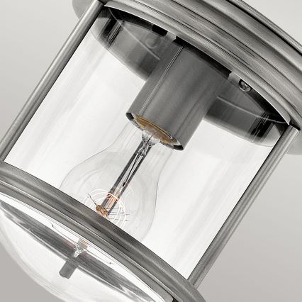 Quintiesse - Outdoor ceiling light HADRIAN 1x E27/60W/230V Ø 19.6 cm IP44 matte chrome