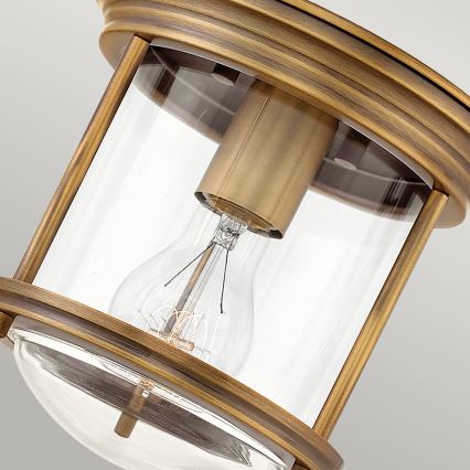 Quintiesse - HADRIAN outdoor ceiling light 1xE27/60W/230V Ø 19.6 cm IP44 bronze