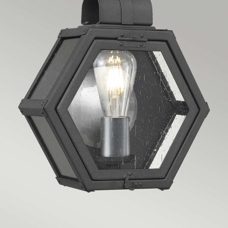 Quintiesse - HEATH M Outdoor Wall Light 1xE27/60W/230V IP44 Black