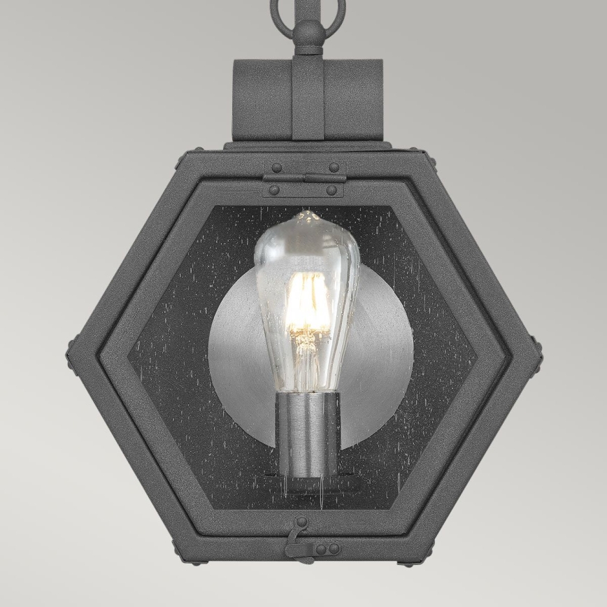 Quintiesse - HEATH M Outdoor Wall Light 1xE27/60W/230V IP44 Black